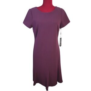 Karl Lagerfeld Paris Plum Cap Sleve Godet Hem Sheath‎ Dress Size 10 
NWT HG4513